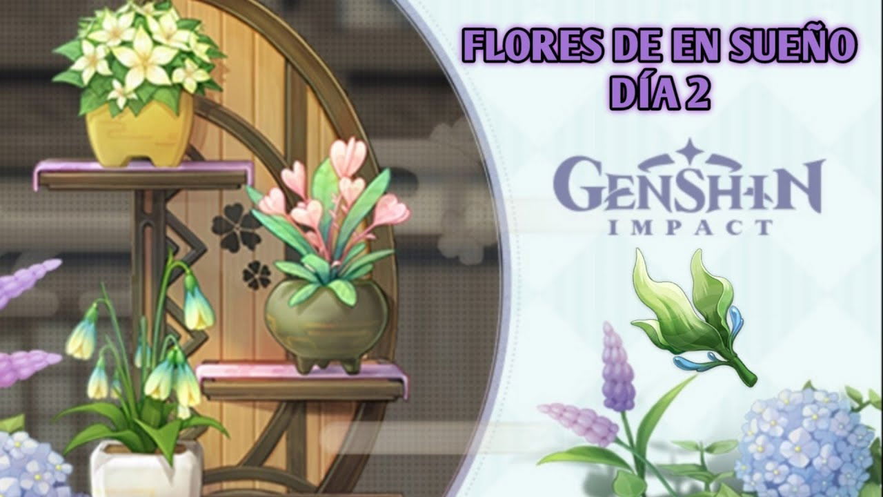 Genshin Impact evento de flores