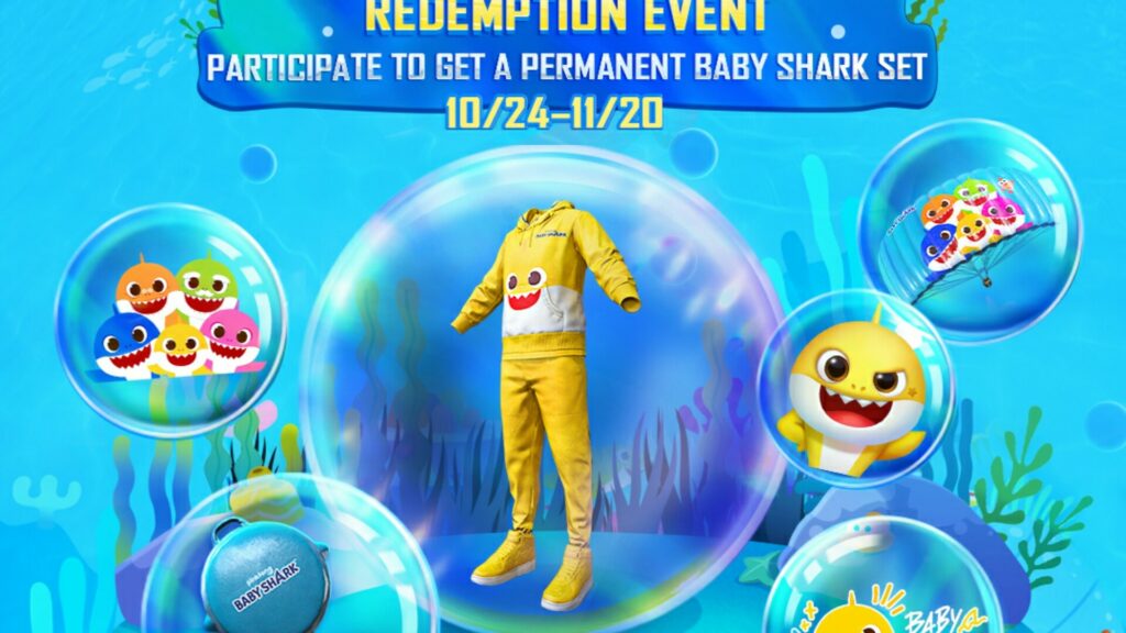 PUBG Mobile evento baby shark