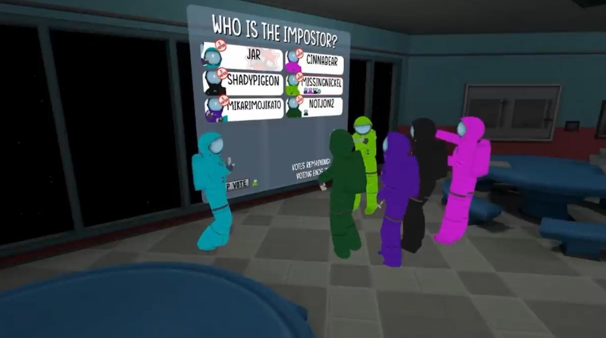 personajes among us realidad virtual