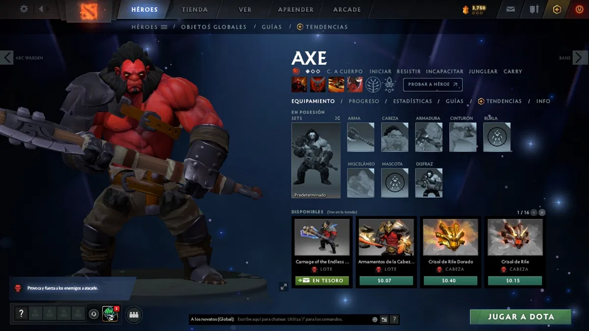 Guía para controlar a Axe en Dota 2