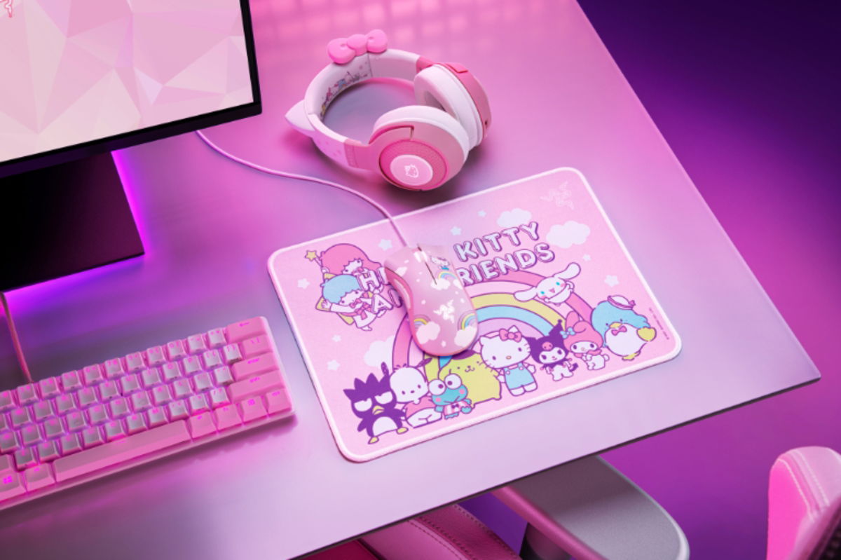 Pack Razer DeathAdder Essential Goliathus Medium Bundle – Hello Kitty and Friends Edition