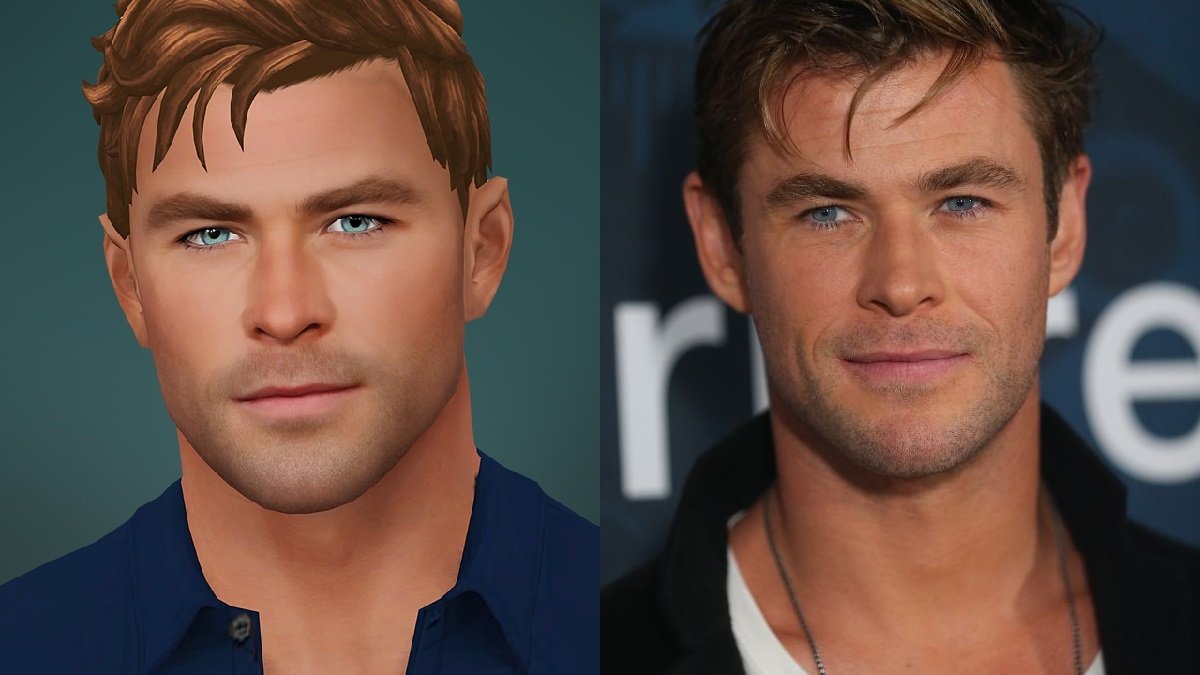 Chris Hemsworth in The Sims 4