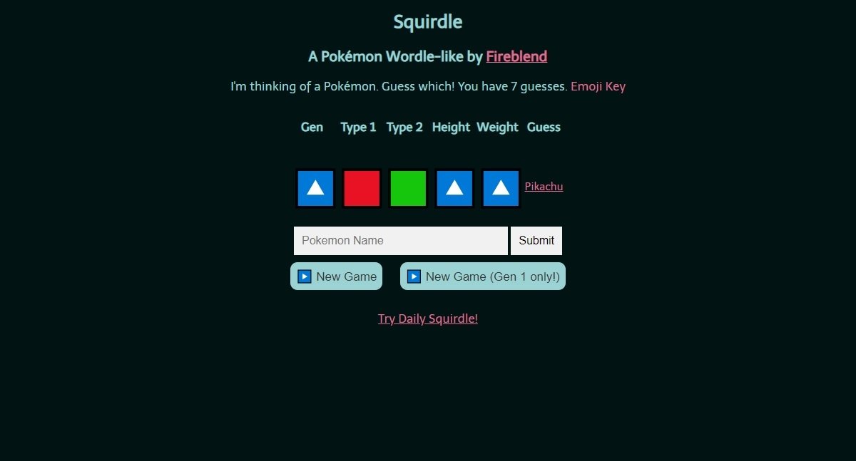 Cómo jugar Squirdle, la versión Pokémon de Wordle