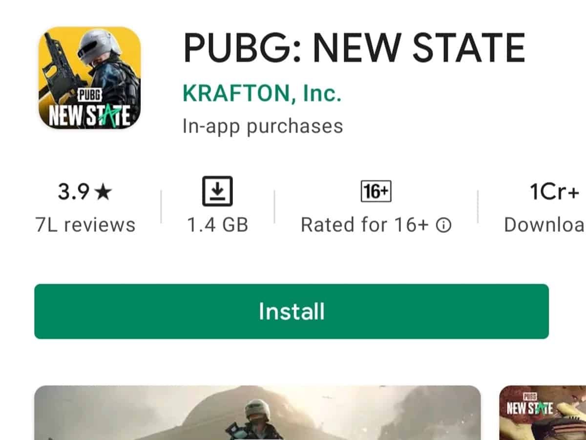 pubg new state movil play store android