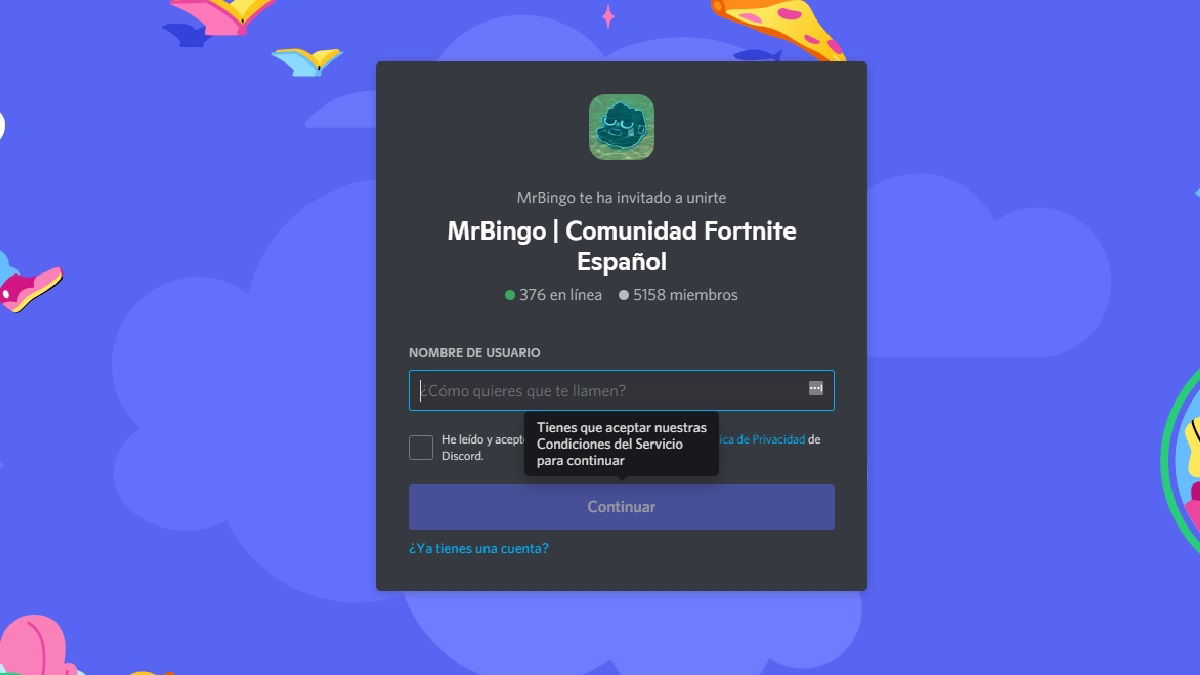 Canal de Discord MrBingo