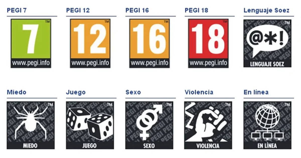 ¿Qué es la etiqueta PEGI en los videojuegos y qué significa?
