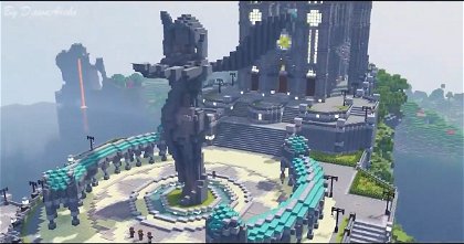 Construye el mundo de Genshin Impact en Minecraft con todo lujo de detalles