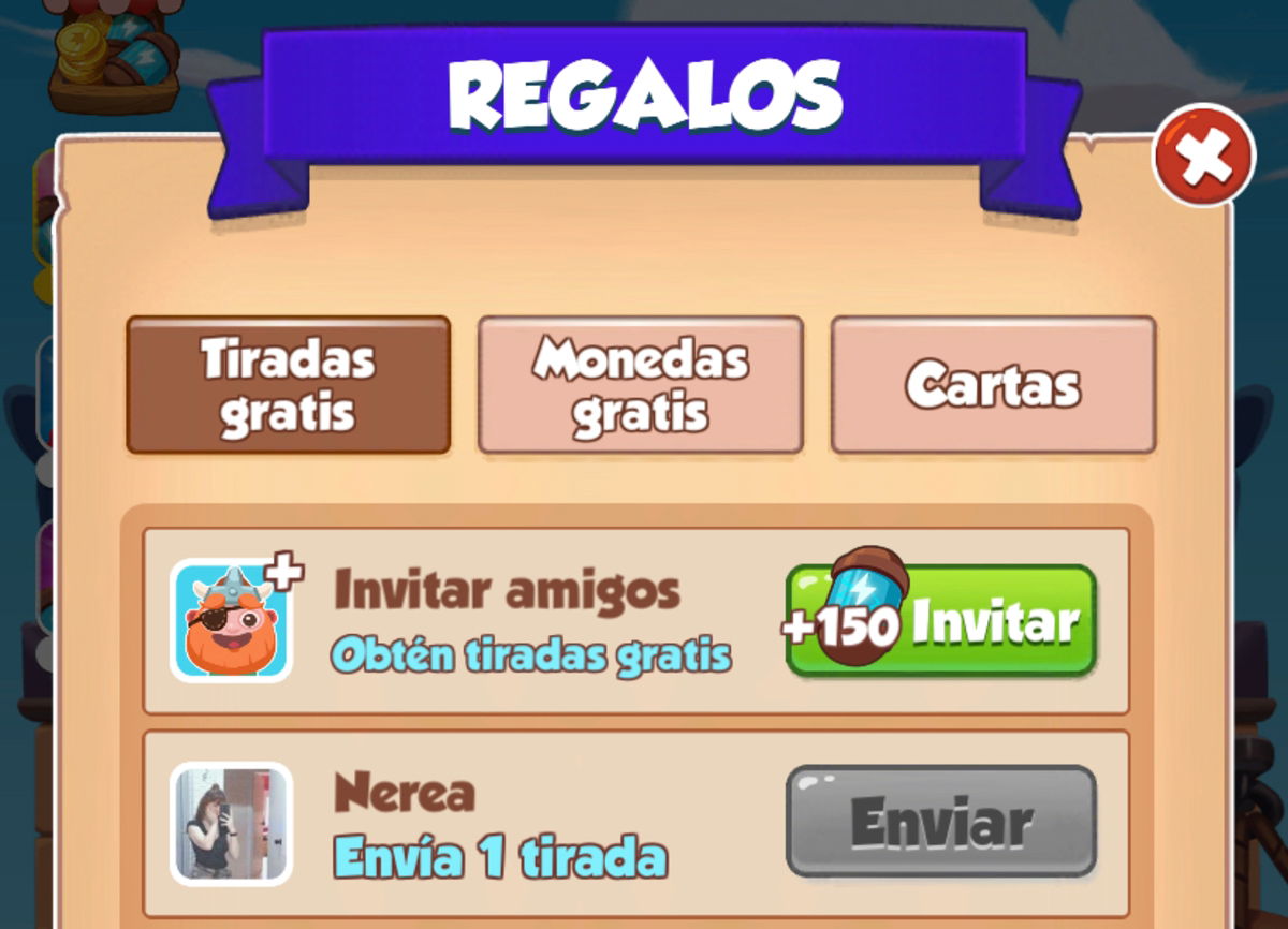 conseguir tiradas gratis coin master