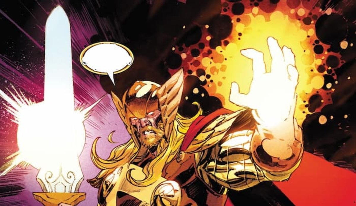 La Fuerza de Odín se ha fusionado con Thor y lo ha convertido en el Padre-de-todo