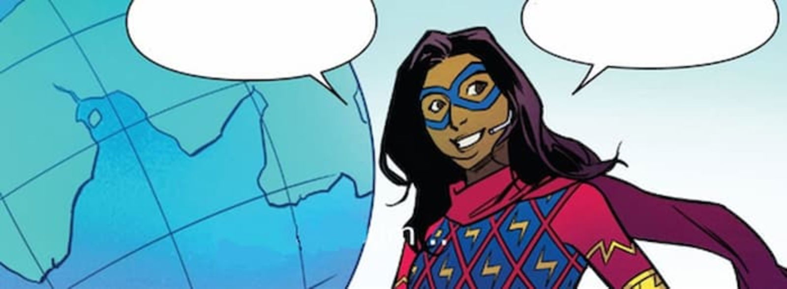 Kamala Khan en el el cómic #4 de Ms. Marvel, Más allá del Límite