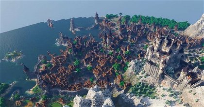 Un jugador de Minecraft crea una impresionante ciudad medieval
