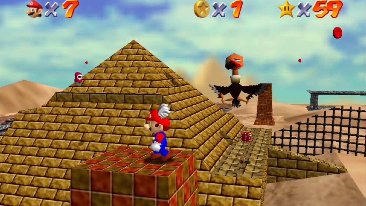 Nivel Shifting Sand Land de Super Mario 64