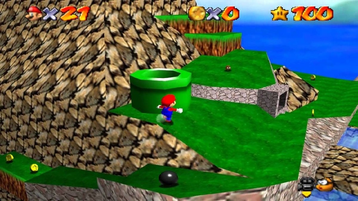 Nivel Tiny Huge Island de Super Mario 64