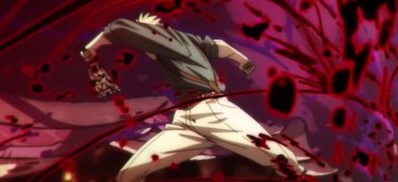 Kento Nanami exorcizando Maldiciones en Shinjuko