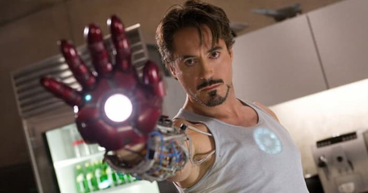 Tony Stark (Robert Downey Jr.) en Iron Man de 2008