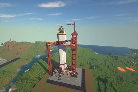Un jugador de Minecraft construye un increíble cohete que funciona