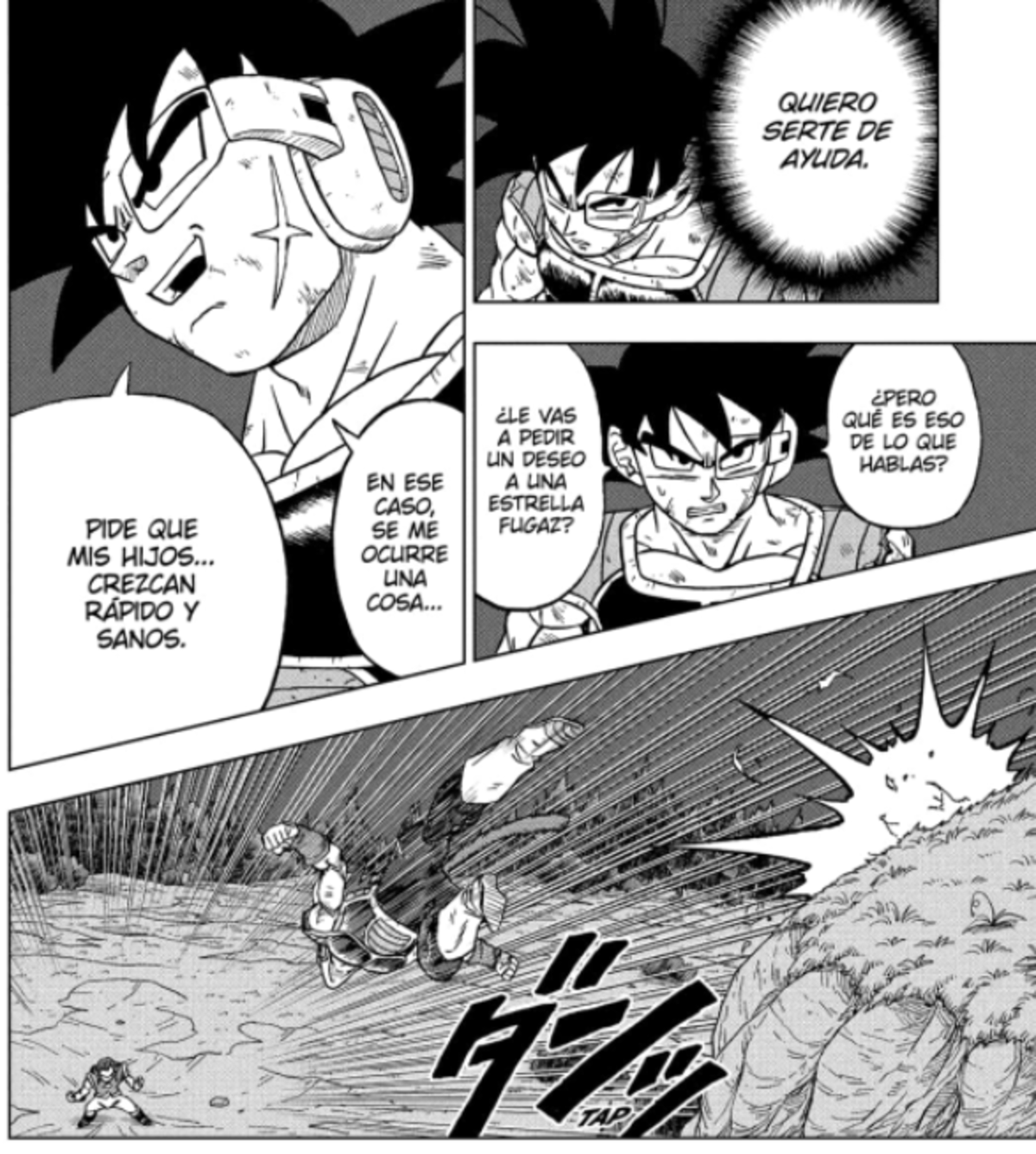 DRAGON BALL SUPER 83 BARDOCK GAS GOKU PELEA