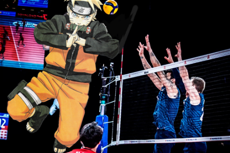 Naruto aparece en un partido de voleibol de la manera más sorprendente