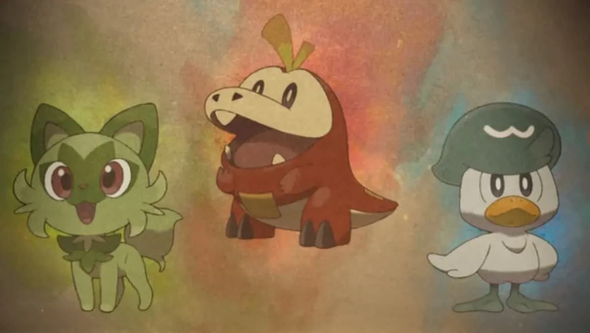 Se filtran las supuestas evoluciones finales de Fuecoco y Quaxly en Pokémon Escarlata y Púrpura