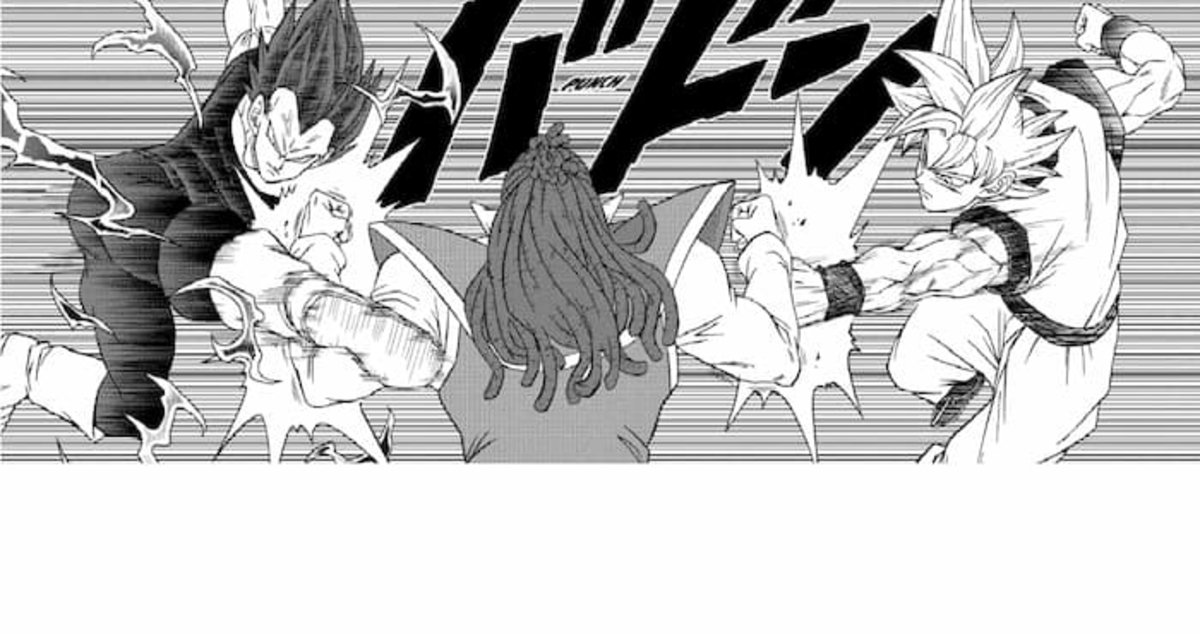 Goku y Vegeta se enfrentan a Gas utilizando sus respectivas Doctrinas
