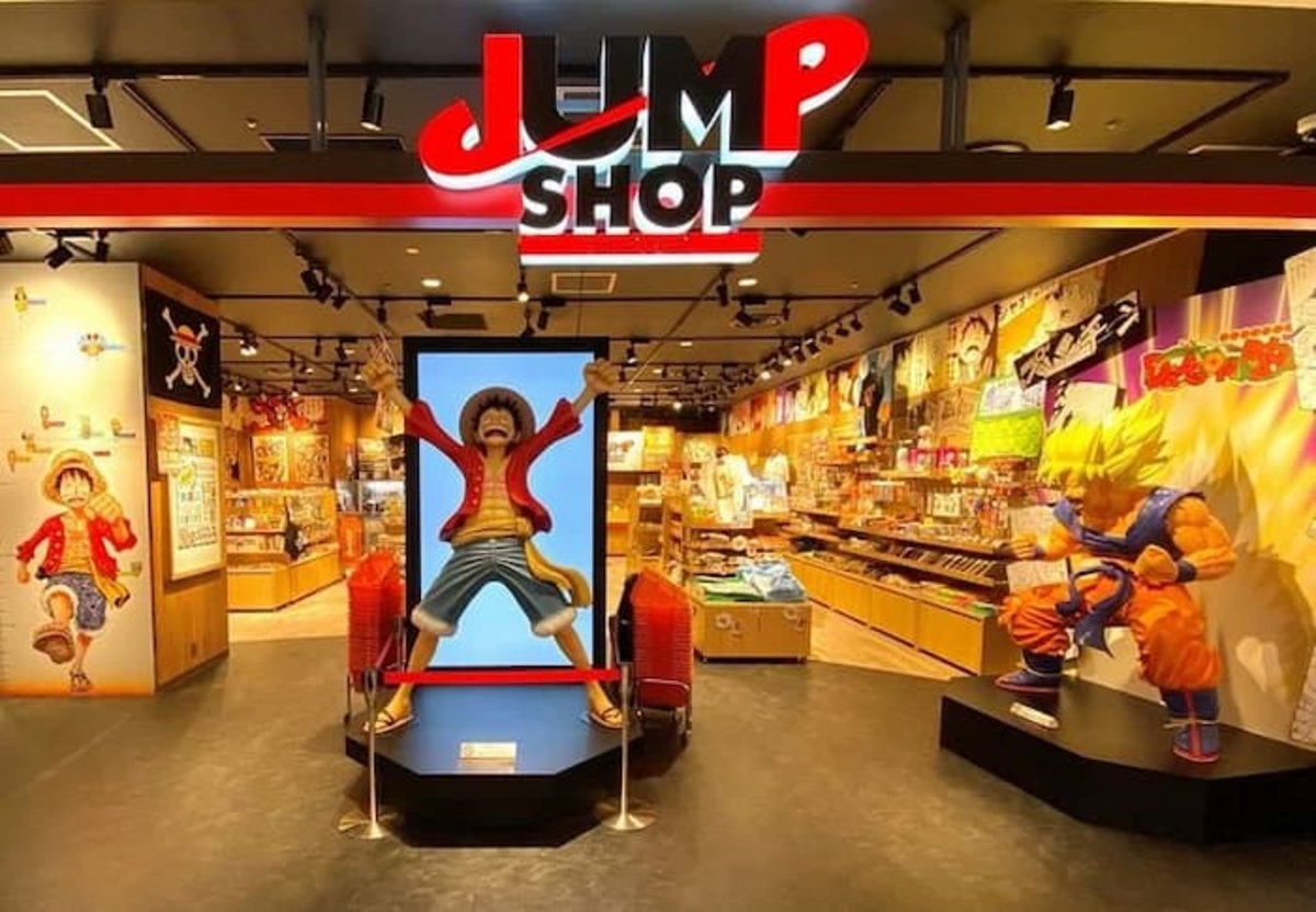 La Jump Shop en Shibuya tiene una sección dedicada a One Piece, en la que se puede apreciar la altura oficial de algunos personajes