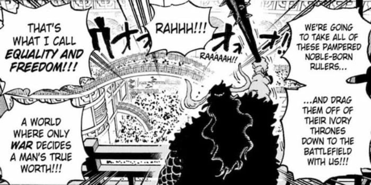 Luffy and Kaido are two pirates who yearn for freedom for all, with some conditions.