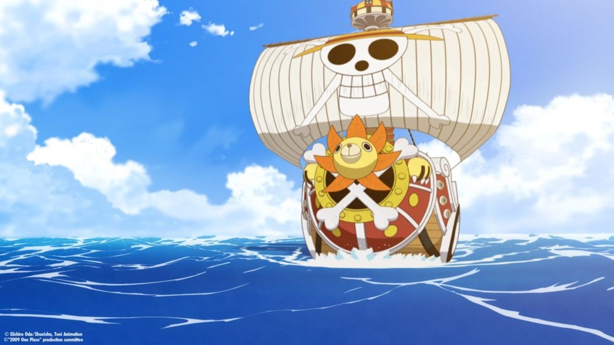 one piece red diseño thousand sunny