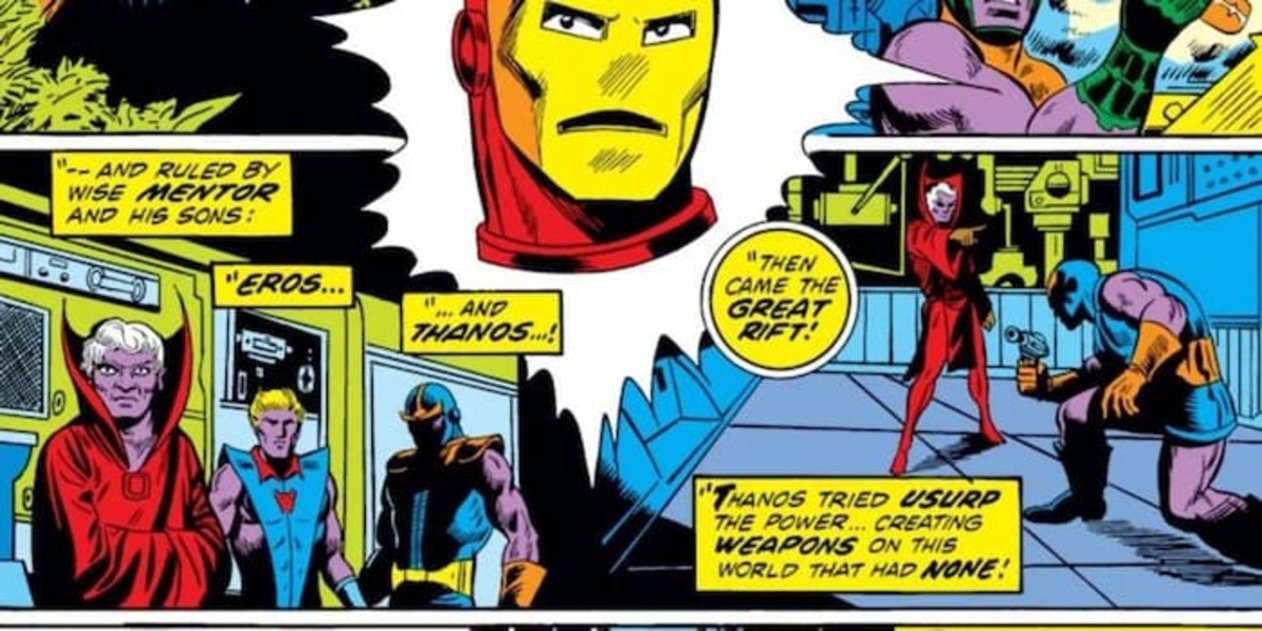 En la idea original, Thanos y su familia tenían la piel de color morado