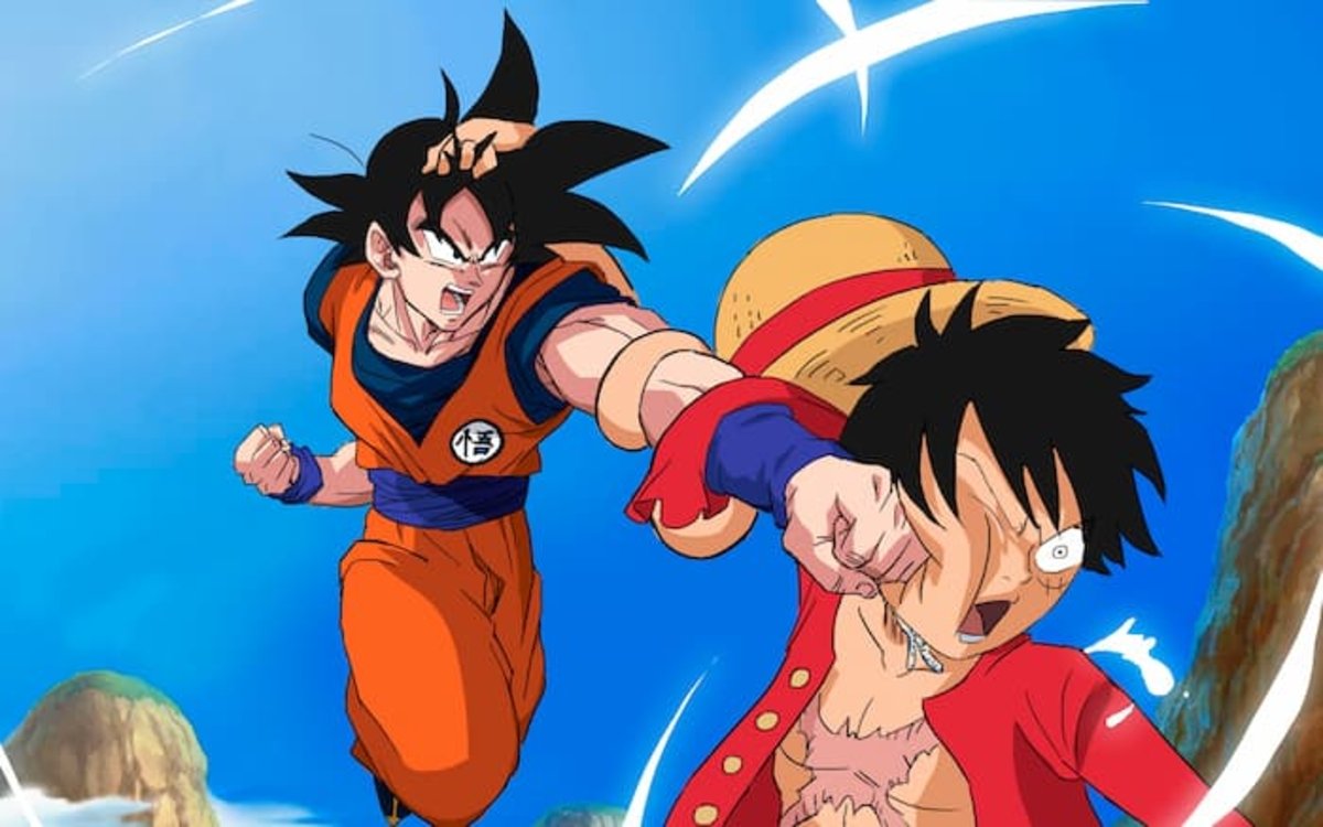 Goku demostrando porque Luffy no es capaz de vencerlo