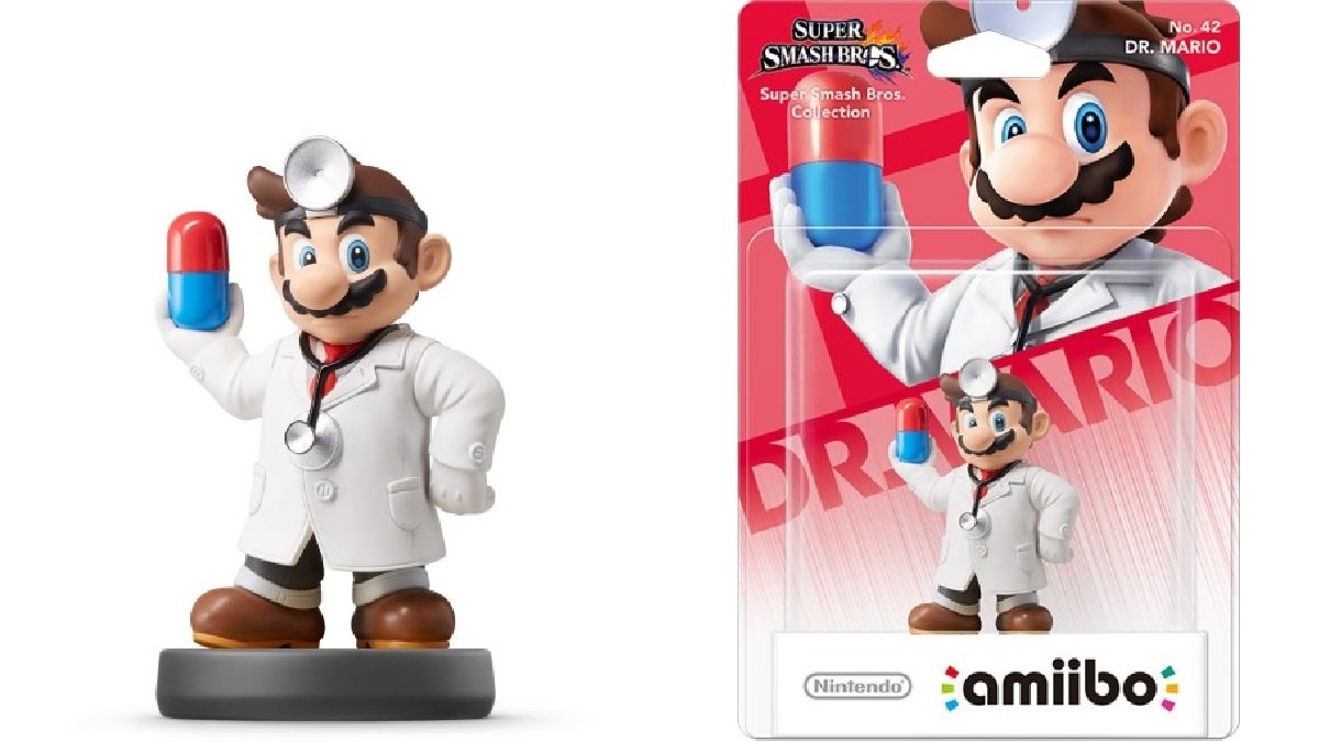 Amiibo de Dr. Mario en Super Smash Bros.