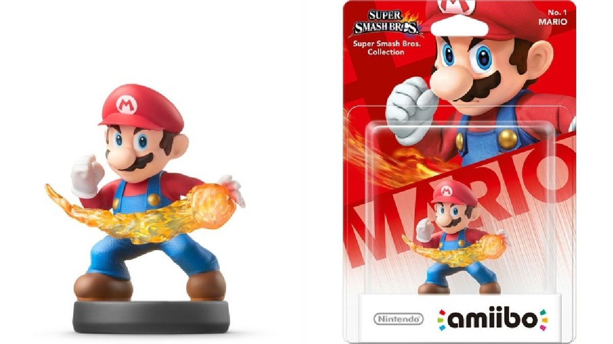 Amiibo de Mario en Super Smash Bros.