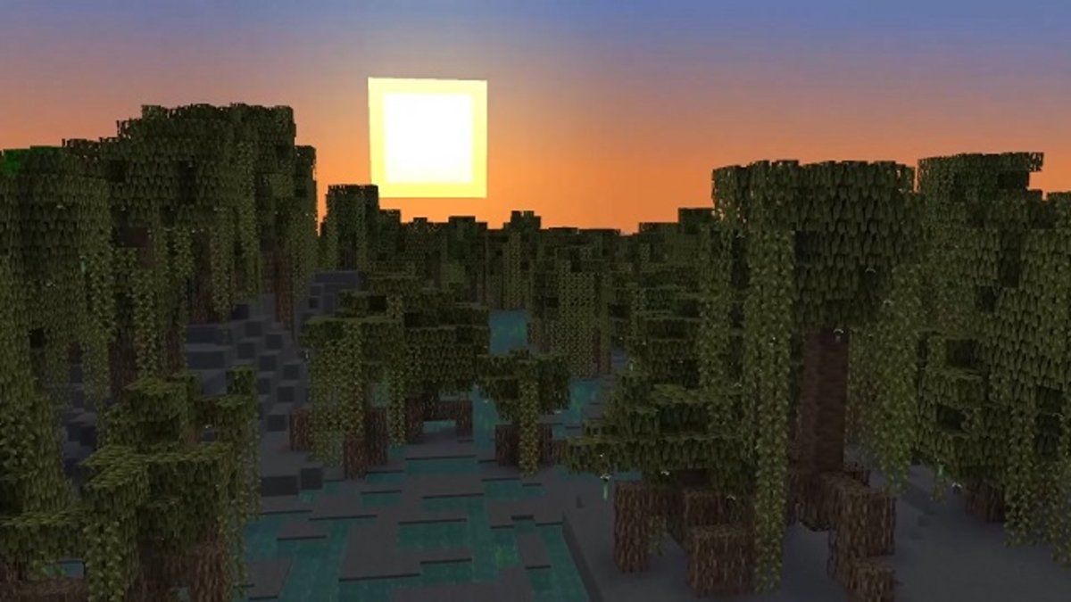 Bioma pantano de manglar en Minecraft