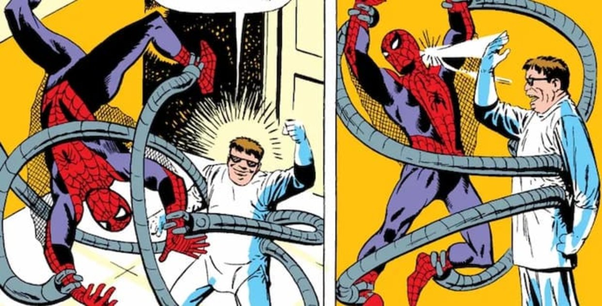 Durante su primer encuentro, el Doctor Octopus ridiculizó a Spider-Man con su fuerza superior