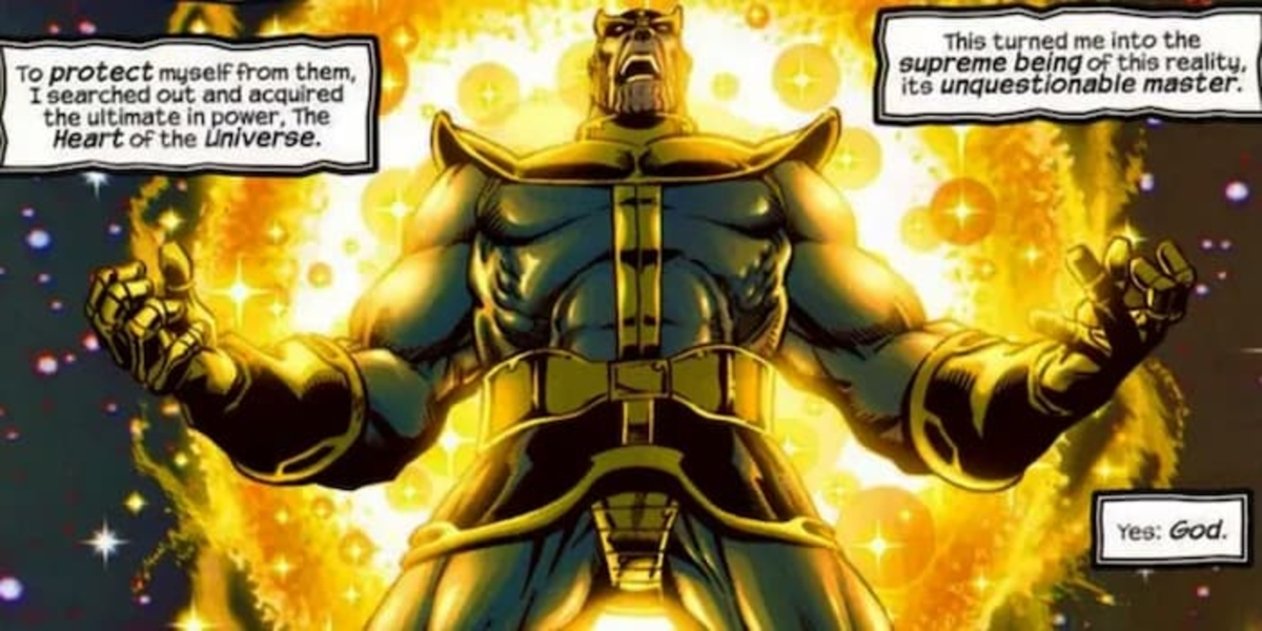 En los cómics, Thanos se hizo con un poder tan masivo que dejaría en ridículo a las gemas del infinito