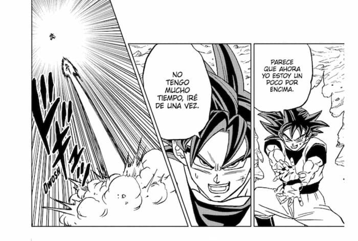 Goku logra sobreponerse a la batalla después de potenciar su Ultra Instinto