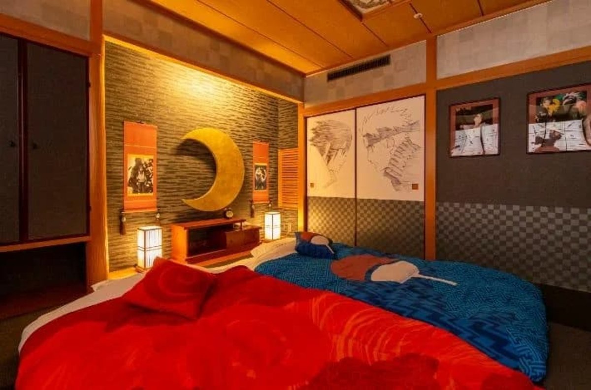 The incredible room themed in honor of the Uchiha
