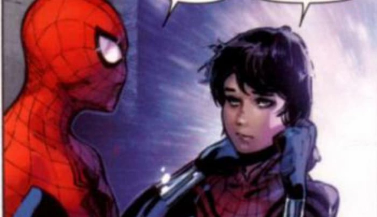 Peter Parker and his daughter, Mayday Parker