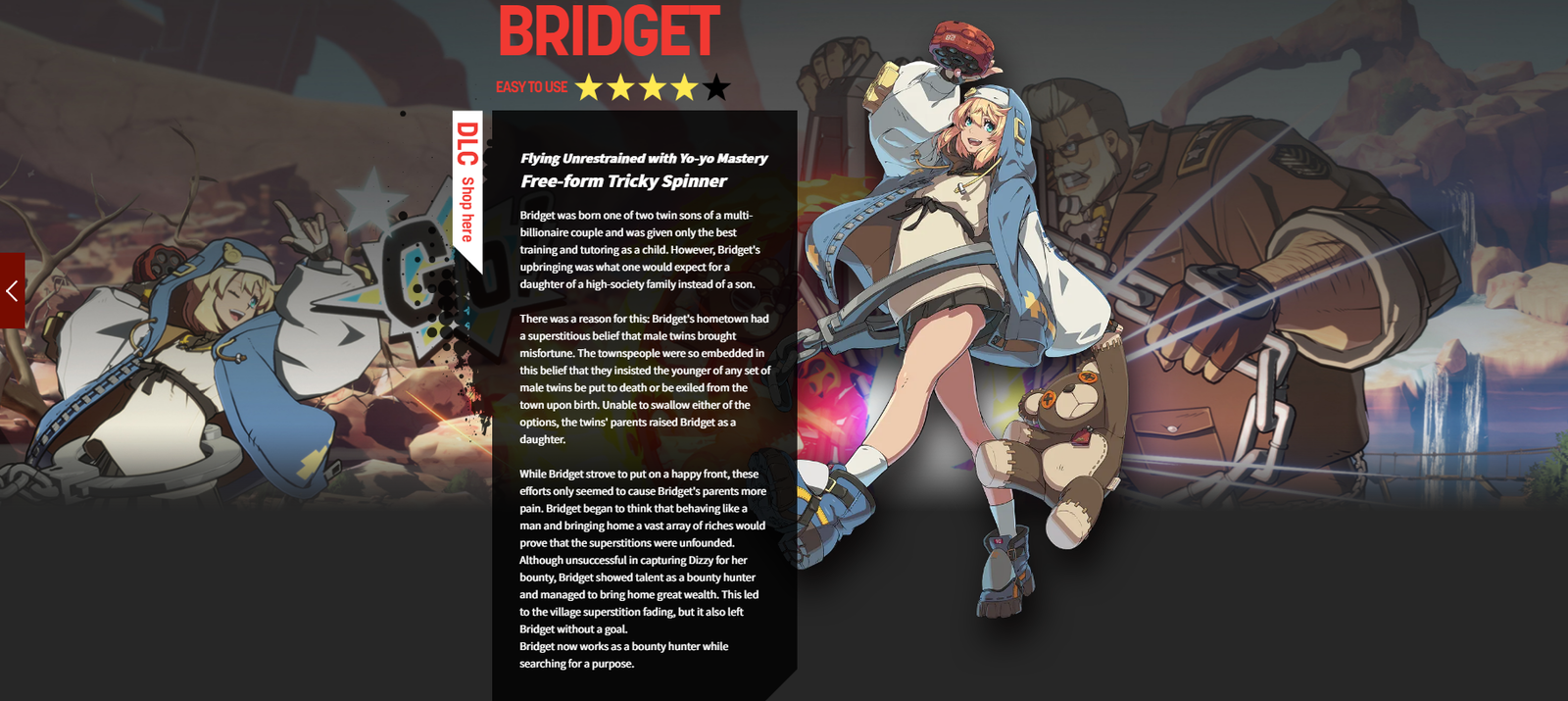 GUÍA DE COMBOS, BRIDGET, GUILTY GEAR: STRIVE