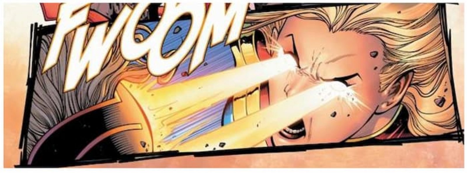 Capitana Marvel ha usado visión laser por primera vez
