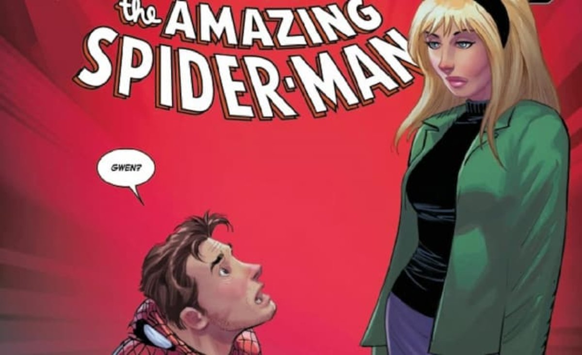 Spider-Man confundido al ver a Gwen (el Progenitor).