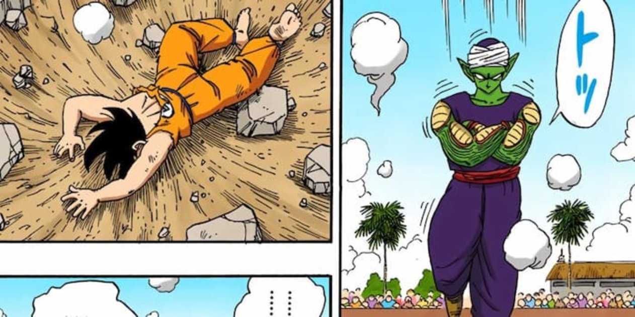 La escena del cráter de Yamcha ha copiado este momento de Dragon Ball, en el que Goku se encontraba peleando contra Piccolo