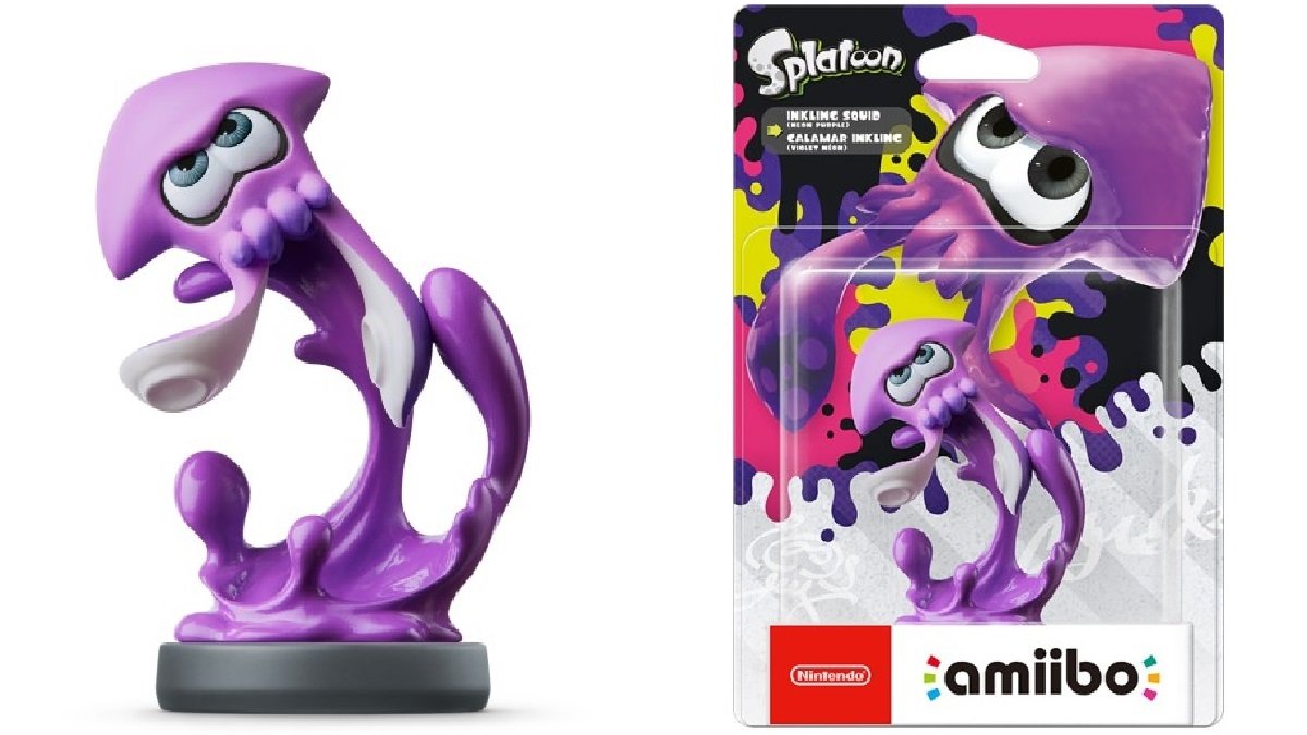 Amiibo Inkling calamar violeta Splatoon 2