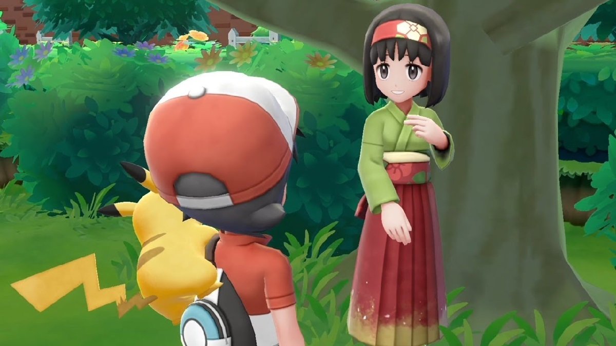 Erika en Pokémon Pikachu/Eevee Let's GO