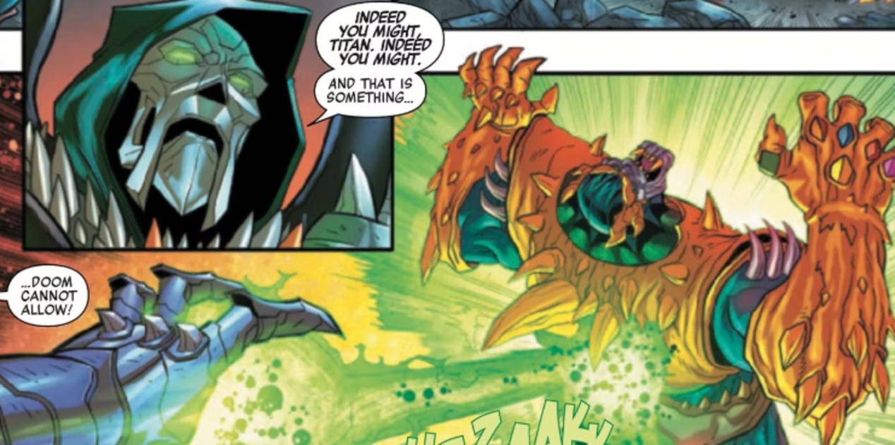 Una batalla entre Thanos y Doctor Doom demuestra quién es más poderoso