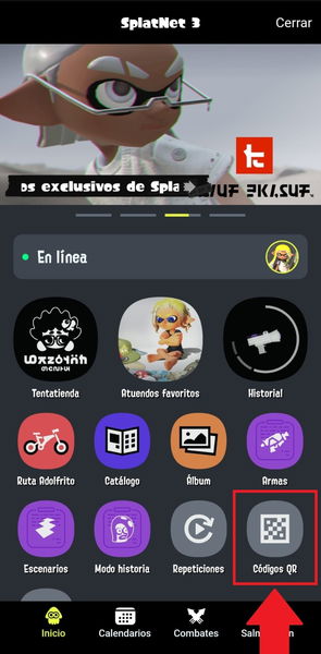 Cómo funciona Splatnet 3 de Splatoon 3