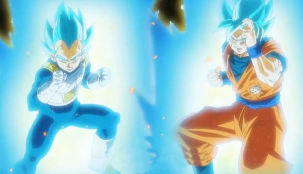 En el anime estos guerreros han hecho uso ilimitado de la transformación del Super Saiyan Blue