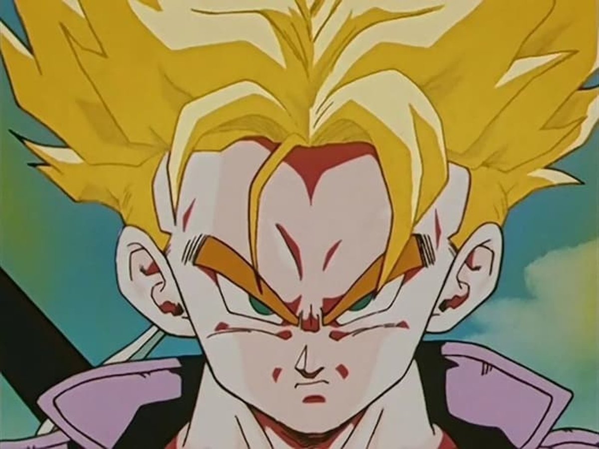 Trunks del Futuro se ha transformado en Super Saiyan y su Ki es igual al de Goku cuando acabo con Freezer en el Planeta Namek