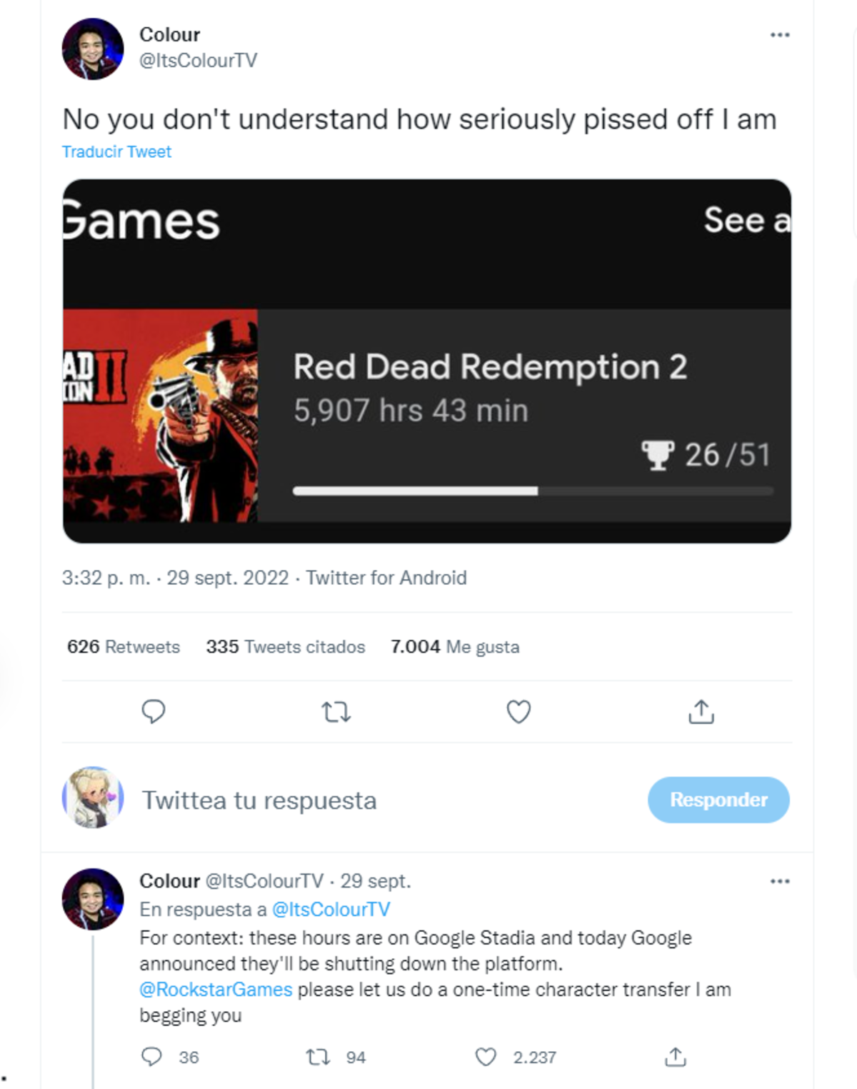 google-stadia-jugador-perdera-sus-progresos-en-red-dead-redemption