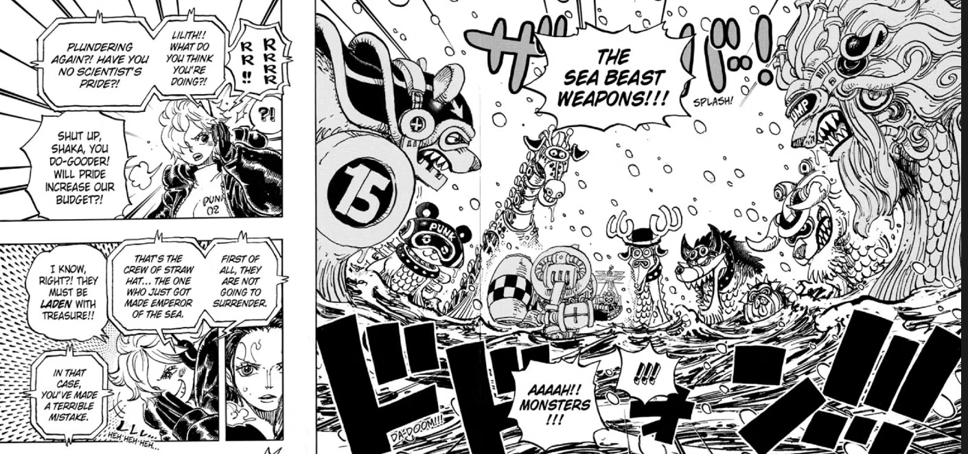 Manga One Piece 1065 en español titulado: Los seis Vegapunk, one piece 1065  spoilers español 