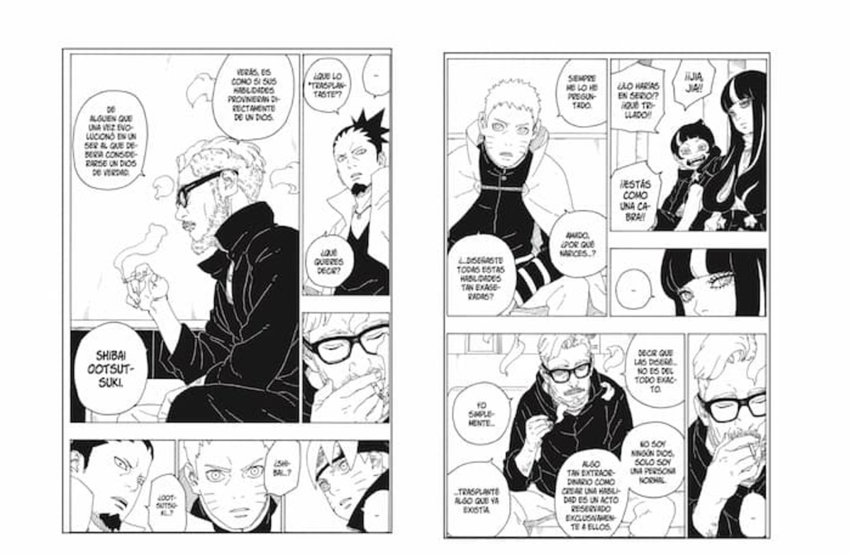 Amado les explica a Naruto y compañía de donde provienen estas habilidades tan increíbles que han distorsionado la escala de poder en esta serie